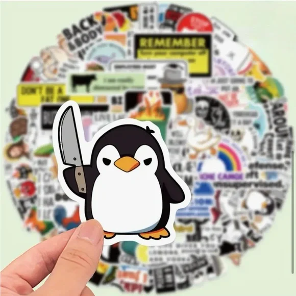 35ct Funny Stickers (assorted) - Picture 7 of 14